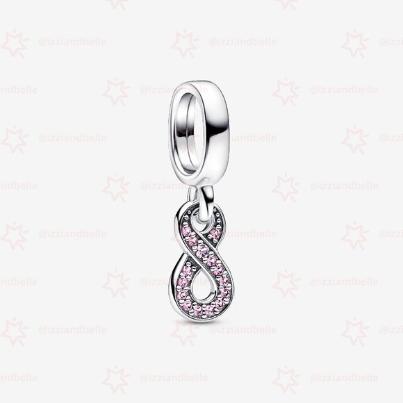 Pandora Sparkling Infinity Dangle Charm - Picture 1 of 5